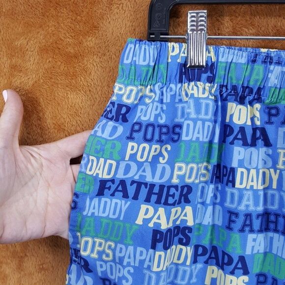 CLUB ROOM Pajama Pants Mens Large Blue lightweight Drawstring Lounge Comfort DAD - Picture 3 of 11